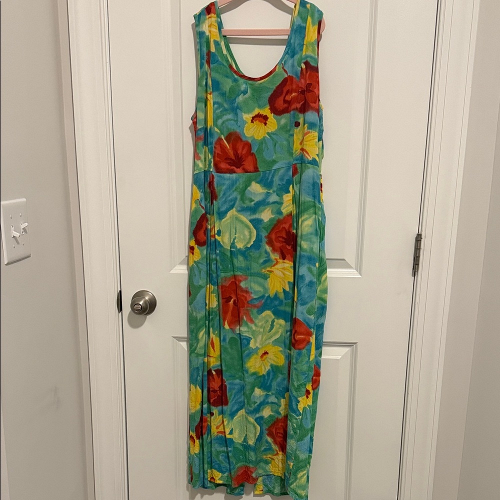 Jams World Maxi Dress with Watercolor Florals